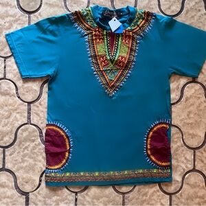 Tribal Print T-shirt w/ pockets